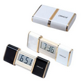 Retractable Travel Alarm Clock with Snooze Button